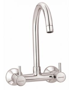 Johnson Delta Goose Neck Sink Mixer Wall Mounted T1385C